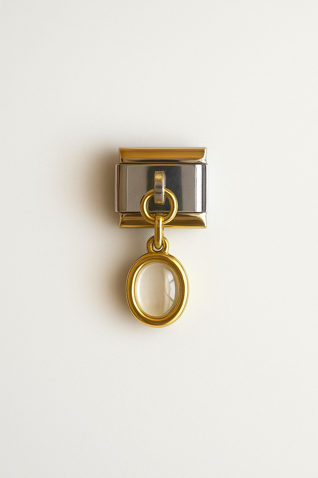 Almond Cat-eye Stone Charm