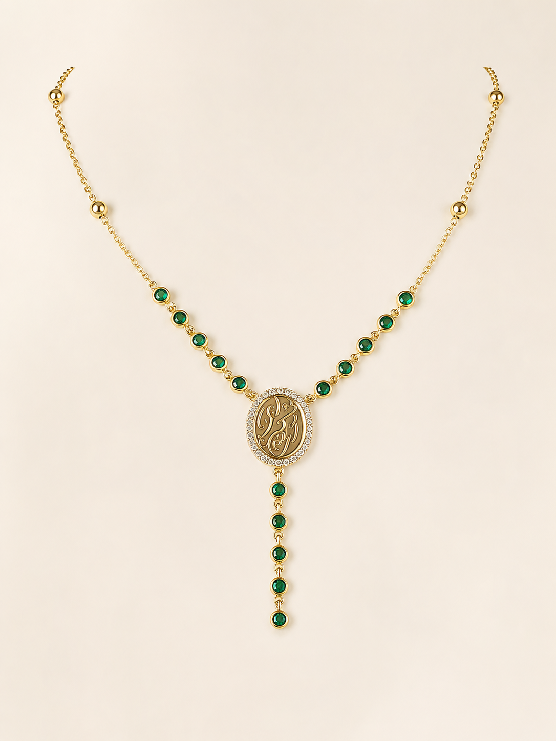 Emerald Enta Omry Necklace