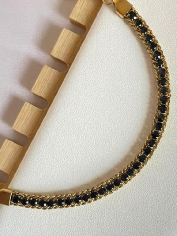 Black Tennis Bracelet