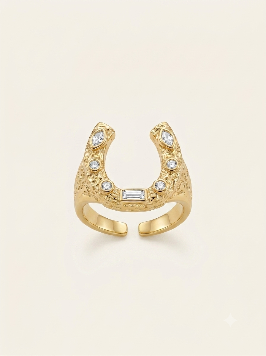 Aura Horse-shoe Ring