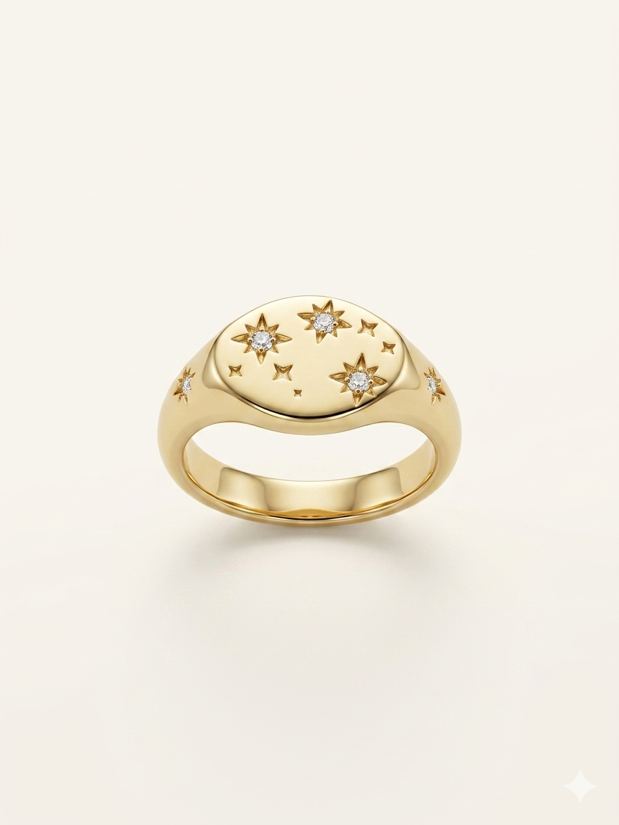 Stardust Pinky Ring