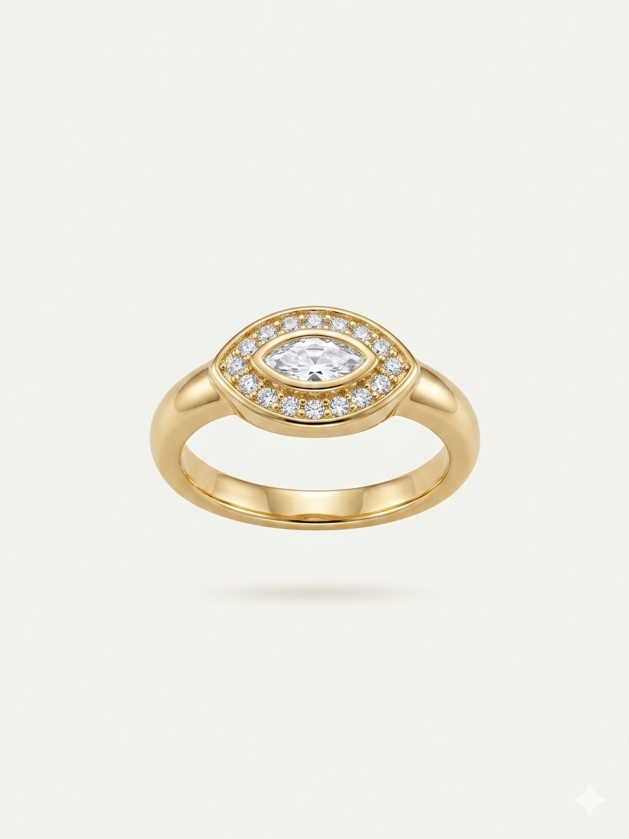 Marquise Pinky Ring
