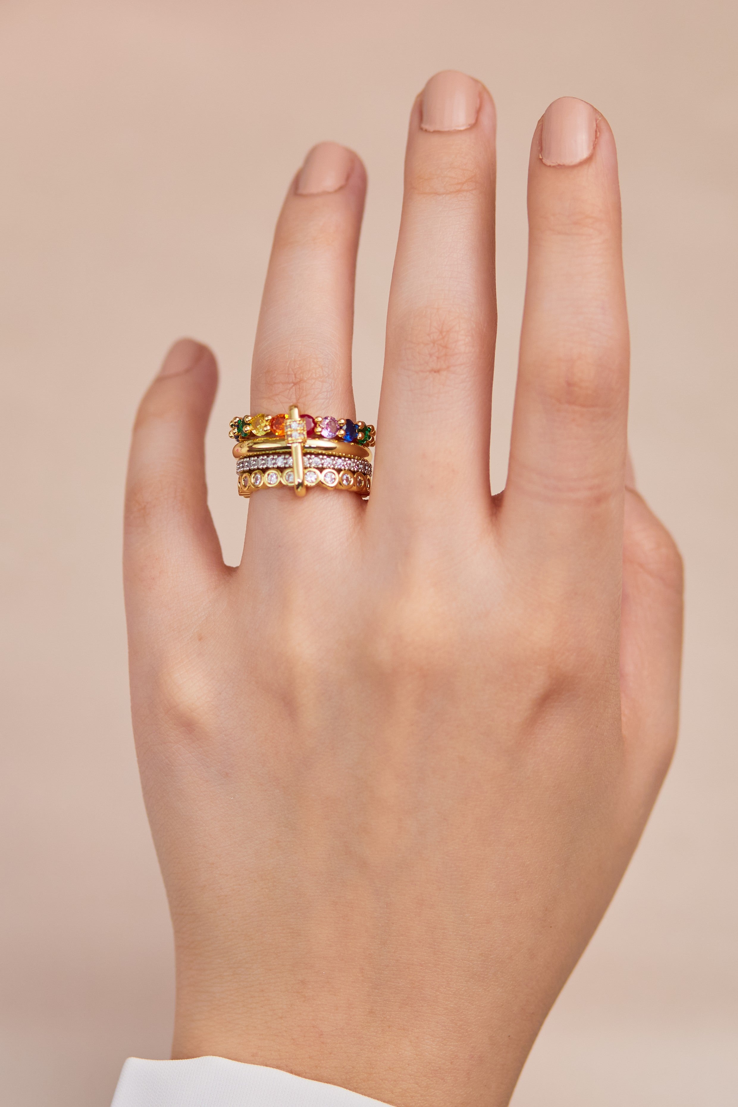 Aura Stack Rings Set