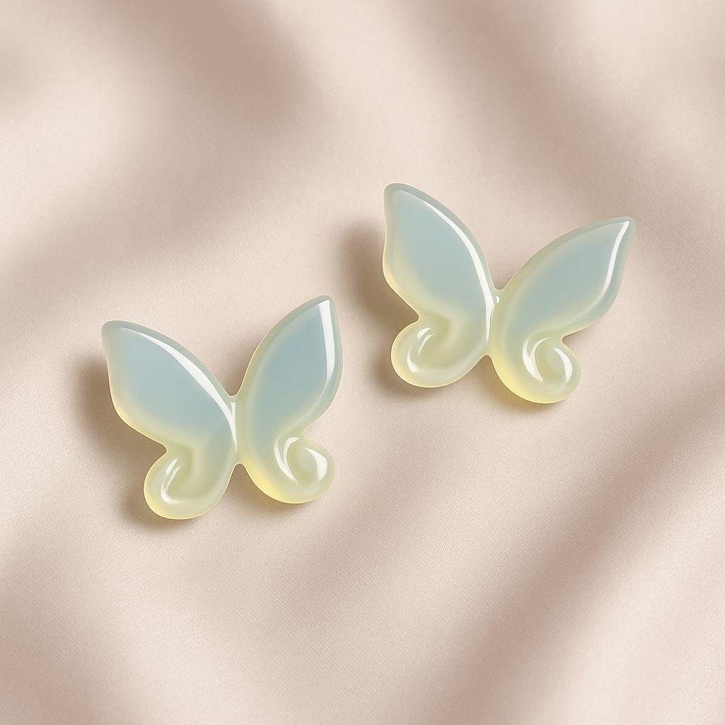 Lemon Sky Butterfly Earrings
