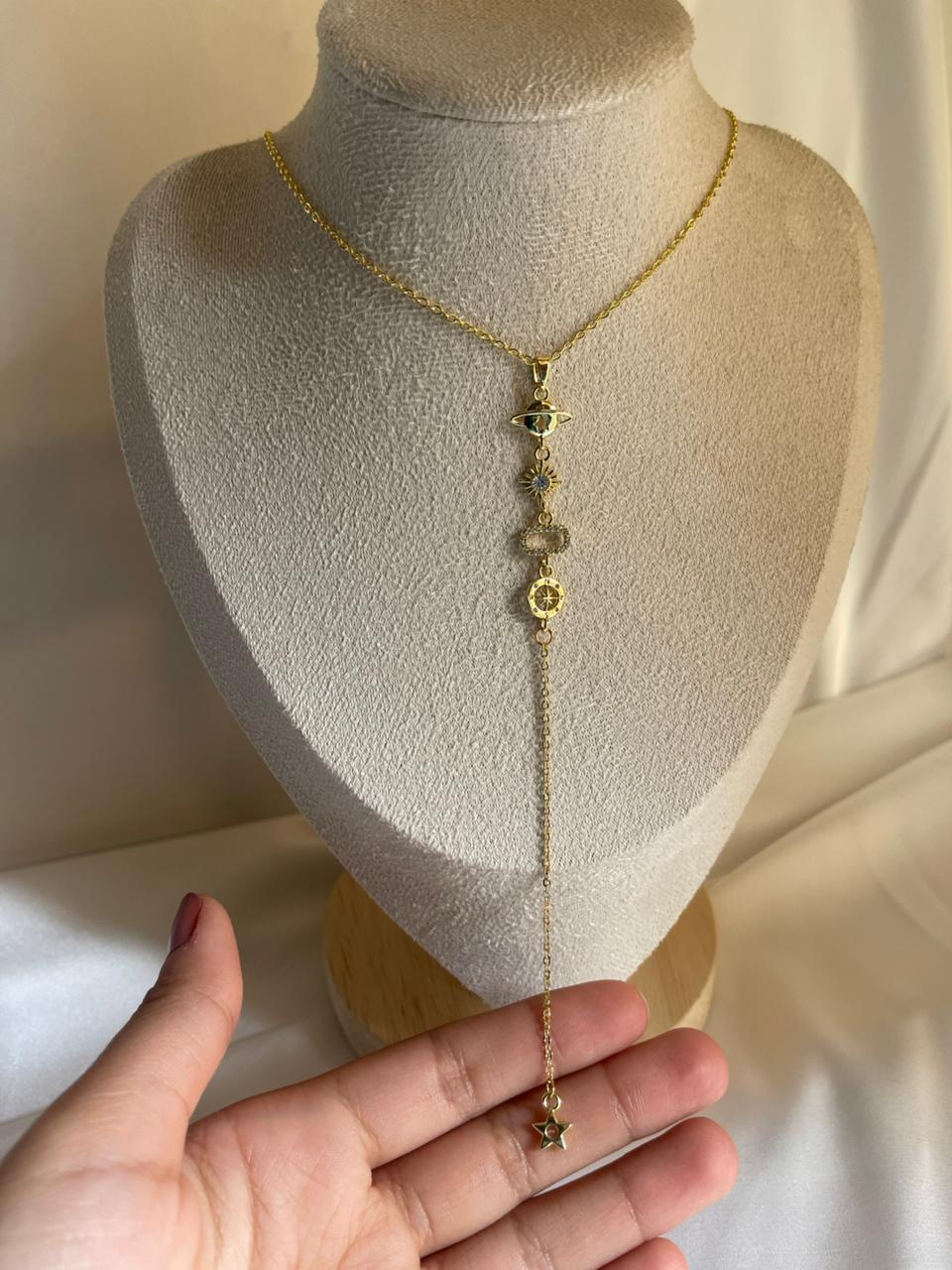 Eclipse Drop Necklace