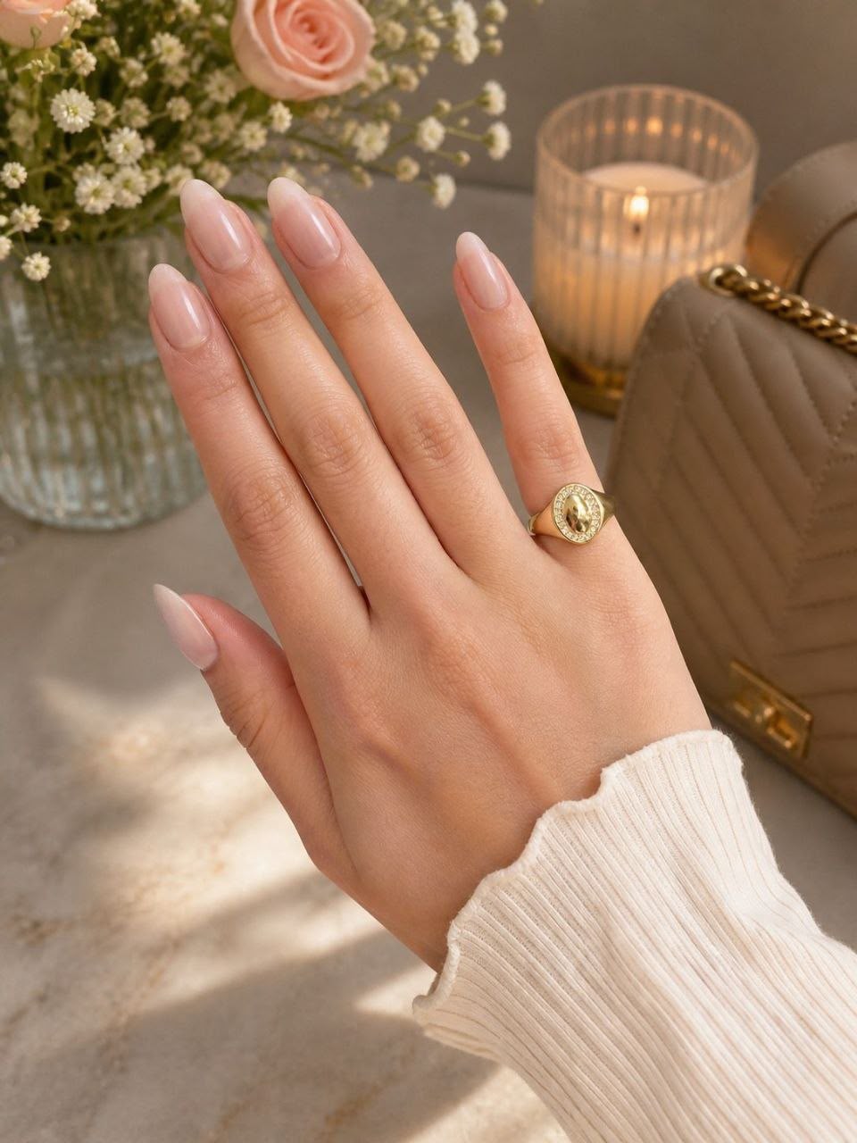 Oval Radiance Pinky Ring