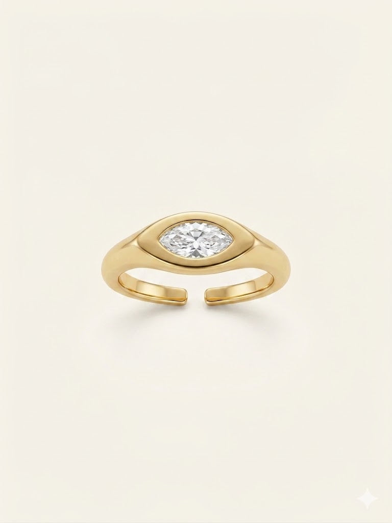 Silk Eye Pinky Ring
